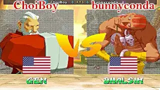 Street Fighter Alpha 2 - ChoiBoy vs bunnyconda FT5