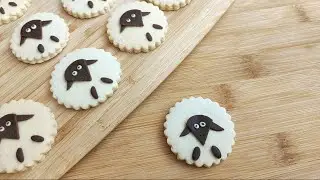 Печенье в форме 🐑 овцы Вкусное хрустящее песочное печенье с небольшим количеством ингредиентов, легк