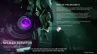 Destiny 2 - Talk to Splicer Servitor #5 - Season of the Splicer