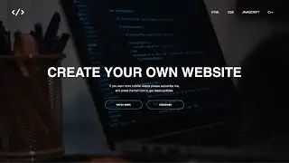 Creating a main page for beginners with using HTML/CSS