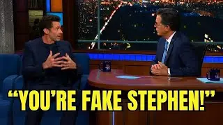 Hugh Jackman Storms Off Colbert&rsquo;s Show After Fiery Altercation