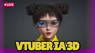 APRESENTANDO MINHA VTUBER IA 3D (EM DESENVOLVIMENTO) | Demo na Unity + Como Fiz + Q&A AO VIVO