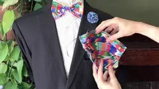 FACE MASK DOUBLES AS POCKET SQUARE PART 2