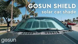 Solar  Powered Car Shade! The Gosun Shield.