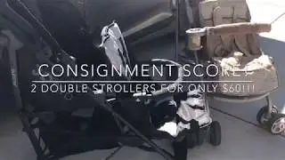 2 Double Strollers For Only $60!!! The Ultimate Consignment Win! 🎉