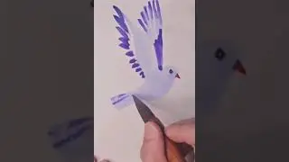 #shorts how to paint a cute bird