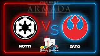 Motti vs Sato  - Star Wars Armada batrep - Tabletop Simulator
