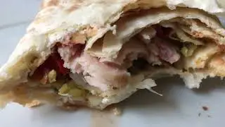 Wrap Time 🍴 Anokes H&auml;hnchenbrust Salat Feta K&auml;se Wrap Lecker