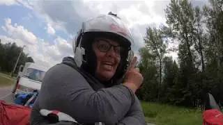 NY to Qu&eacute;bec, first border crossing! Solo Ride Around the World!