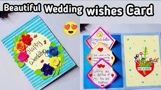 how to make a wedding wishes card/marriage wishes card/ #giftideas/