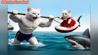 #4k kitten Father fight shock