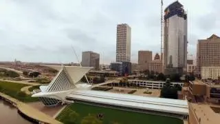 Aerial Drone Flight: Milwaukee Lakefront