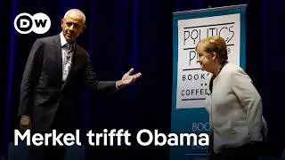 Angela Merkel und Barack Obama sprechen &uuml;ber globale Entwicklungen und Merkels Memoiren