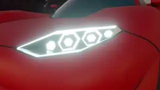 Blender Showcase before 2025. Gaim GSR MR24 Concept Pop up headlight