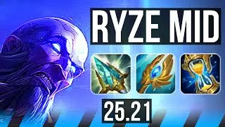 RYZE vs YONE (MID) | 10/1/6 | KR Master | 25.21