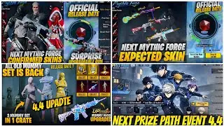 🔴NEXT MYTHIC FORGE BGMI 4.4😍| NEXT PRIZE PATH BGMI 4.4🔥| NEXT ULTIMATE SET BGMI😱| MUMMY SET RETURN?