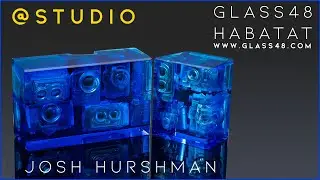Josh Hershman Persistence of Vision  www.Glass48.com Cast and polished glass.