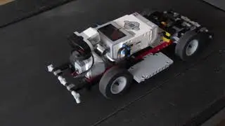lego technic front wheel drive chassis 1MPH!