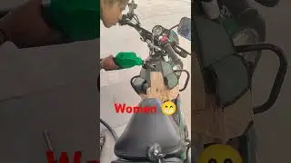 😁Fuel Service Women 🤩#shorts #viral #fuel #vlogs #dailyvlog #funny