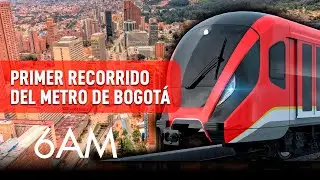 Así comenzó a rodar el metro de Bogotá: primeras imágenes desde el sur de la ciudad  | 6AM