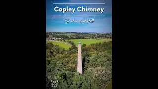 🏭 Copley Chimney &ndash; A Towering Monument to Industrial Heritage ⛏️ #aerialfootage #miningheritage