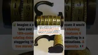 32 years to crack? This antique lock is no joke! #history #facts #didyouknow #amazing #amazingfacts