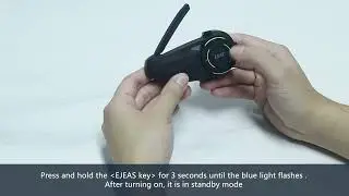 EJEAS Q8 mesh intercom basic operation demonstration