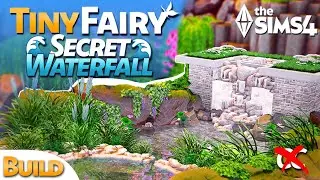 HIDDEN WATERFALL HOME Build for Fairy Sims | The Sims 4 Speed Build (No CC)
