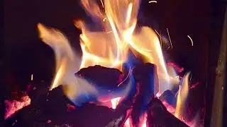 The sound of burning coal