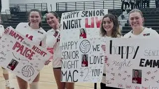 On Senior Night, (RV) CSB Volleyball wins, 3-0