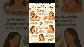 Ancient secret beauty hacks #homeremedies #beautytips #beautyessentials #glowingskin #yt #trending