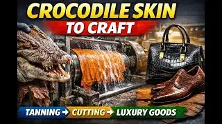 Inside the Crocodile Leather Factory &ndash; From Raw Skin to Luxury Products| Factoryverse USA