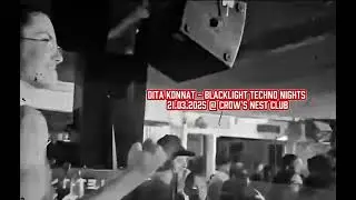 Dita Konnat // Blacklight Techno Nights @ Crow's Nest Club 21.03.25 phone audio recording.