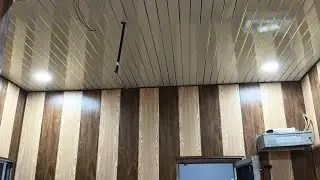 PVC ceiling design PVC wall panel 10’ x 11’ pvc mein design kaise banate hain PVC new design 2025