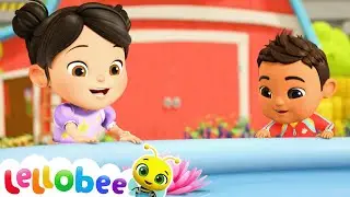 The Peaceful Pond Song | 🍯 Lellobee Kids Songs & Cartoons! Sing and Dance