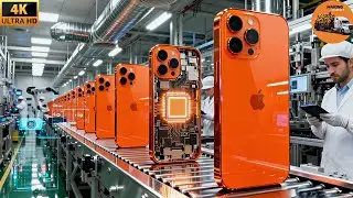Inside Apple's Iphone 17 Pro Max Factory 🏭 Orange Edition (Complete Process)