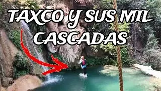 Salta 8 metros DENTRO DE UNA GRUTA Mil Cascadas en Taxco