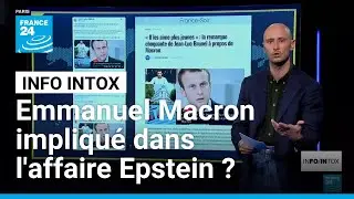 Affaire Epstein : Emmanuel Macron vis&eacute; par une op&eacute;ration de d&eacute;sinformation russe &bull; FRANCE 24