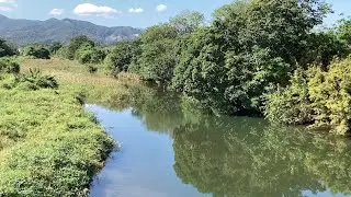 秋晴れの中、のんびりと釣り 毛呂山町越辺川橋へ