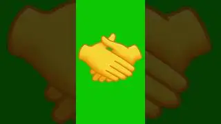 🫱🏻&zwj;🫲🏼 Handshake emoji Animation Green Screen || @vfxnoob