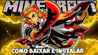 How to download and install the Japanese Demon Slayer addon for Minecraft PE on your mobile phone!!