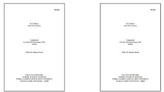 MHI 102 Solved Assignment Modern World M.A. History Assignments For July 2024 and January 2025