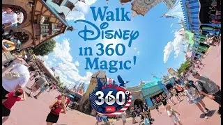 360&deg; Walk Through Tomorrowland & Fantasy Vibes  Disney World VR Experience