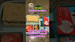 What I Packed for My 6th Grader&rsquo;s Lunch & Snack Today! #shortsfeed  #shorts #bentgo #lunchbox