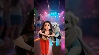 Instagram 3D Cartoon Dance Video with my puppie #invisiblegyan #babypodcast #aivideo