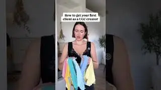 How to get your first client as a UGC creator👀❗❗