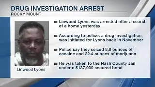 Man behind bars after drug investigation in Rocky Mount