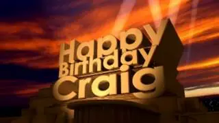 Happy Birthday Craig