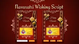 Navratri Wishing Script | Premium Blogger & PHP Pro Image script