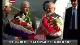 PM reaches Uttarakhand to Lay Foundation Stone Of Char Dham Highway
